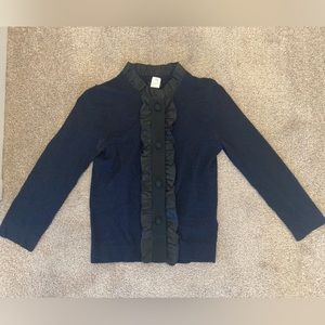 Jcrew cardigan, navy with black details